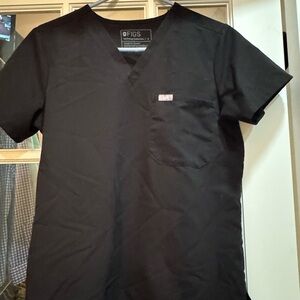 Figs Women's Black Scrub Top